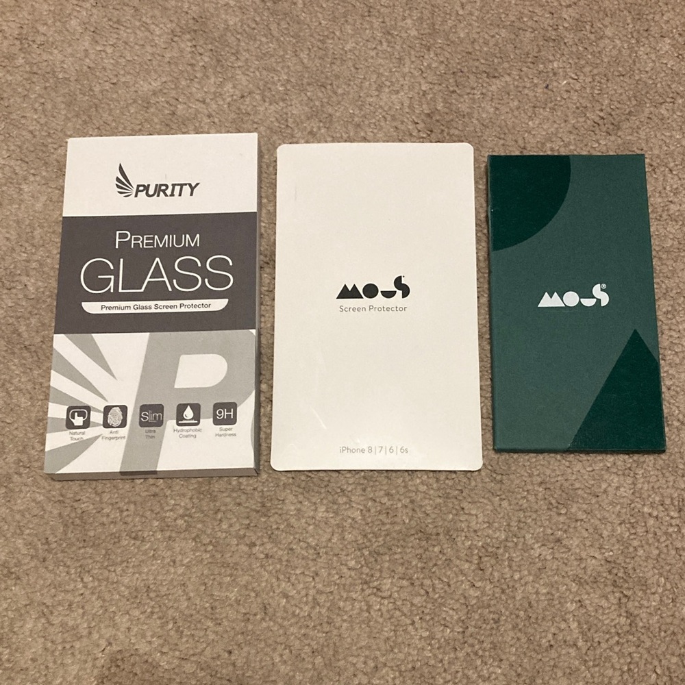 Set of 3 iPhone Glass Screen Protectors-NWOT